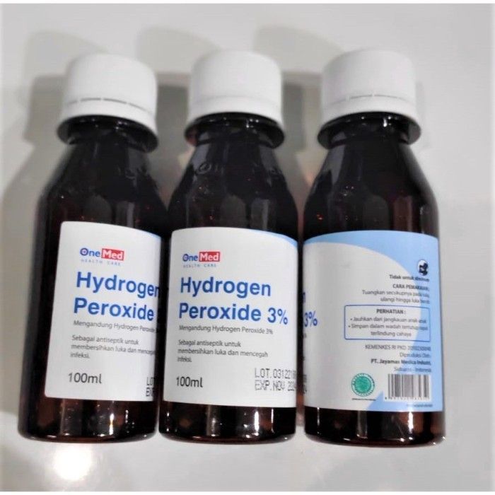 H2o2 Hydrogen Peroxide 3 100ml Antiseptik Cuci Luka Onemed Lazada