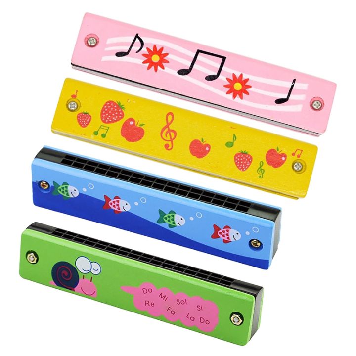 wooden-harmonica-for-children-toys-musical-instruments-16-holes-double-row-blow-cartoon-woodwind-mouth-harmonica