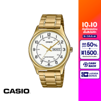 CASIO นาฬิกาข้อมือ CASIO รุ่น MTP-V006G-7BUDF วัสดุสเตนเลสสตีล สีทอง