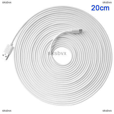sksbvx สาย USB สำหรับกล้อง WiFi, สายชาร์จไฟต่อพ่วงกล้องกล้องรักษาความปลอดภัยสาย USB Micro