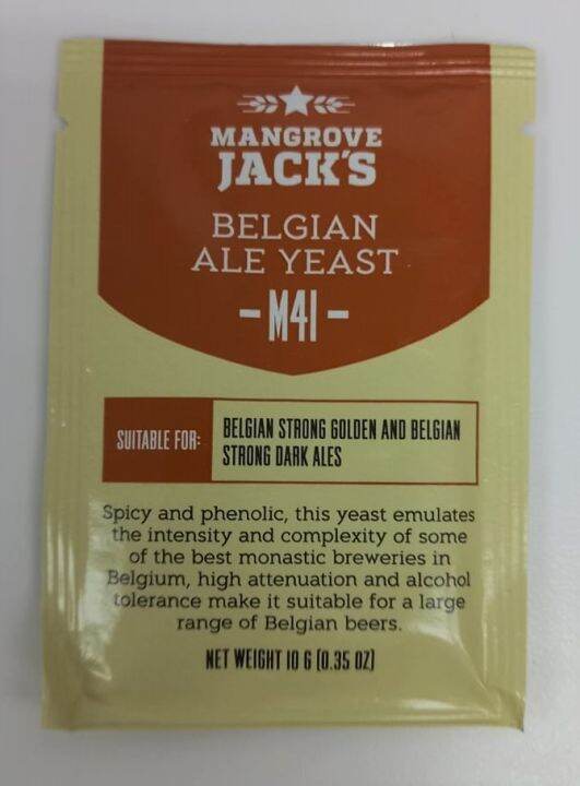 Mangrove Jack, M41 BELGIAN ALE YEAST 10G Lazada Singapore