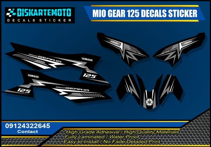 Yamaha Mio Gear 125 Decals Sticker | Lazada PH