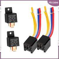 Hicaee ปลั๊กเสียบ80Amp 12V Spdt สำหรับยานพาหนะรถตู้เรือสายรัดรีเลย์รถยนต์14VDC ปลั๊กซ็อกเก็ต