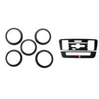 2 Set Car Accessories: 1 Set Dashboard Air Vent Cover Stickers &amp; 1 Set CD AC Console Control Panel Car Stickers Cover