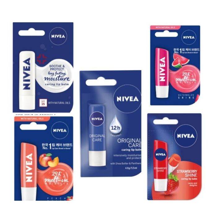 ♈ ☽ Nivea Caring Lip Balm 4.8g | Lazada PH