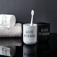 Portable Couple Toothbrush Washing Mouth Cups Plastic Home Hotel Tooth Brush Holder Bathroom Accessories Mouthwash Storage Cups