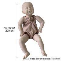 22inch August DIY Toy Popular Real Touch Cloth Body Reborn Doll Kit