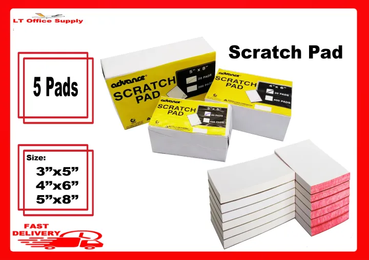 5Pads Scratch Pad paper Lazada PH