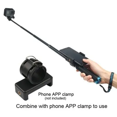 แท่งกล้องเซลฟี่อะแดปเตอร์ที่วางโทรศัพท์แบบมีขาตั้งไม้เซลฟี่สำหรับ-gopro-โกโปรพระเอก6-5-4-3-sjcam-sj4000สำหรับ-xiaomi-yi-สำหรับโทรศัพท์