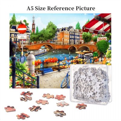 Amsterdam Wooden Jigsaw Puzzle 500 Pieces Educational Toy Painting Art Decor Decompression toys 500pcs