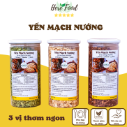 Yến mạch cán dẹp nướng 3 vị ăn liền giảm cân,ăn kiêng