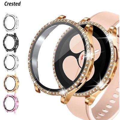 Glass+Case for samsung Galaxy watch 4 Accessories PC all-around Anti-fall bumper cover+Screen protector Galaxy watch4 44mm 40mm Cases Cases