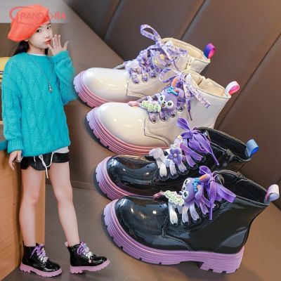IP รองเท้าบูทเด็กเด็กผู้หญิง Sepatu BOOT Pendek รองเท้าบูท Martin เจ้าหญิงเด็กโตและกลาง