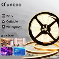 {ItalyNest shop}Ouncoo โคมไฟนีออนกันน้ำ,แถบไฟ LED 220V 5M 10M 15M อบอุ่น/สีขาวไฟตกแต่ง