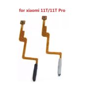 Untuk Xiaomi Mi 11T Pro tombol Power Home Menu sidik jari tombol kembali Sensor kabel Flex