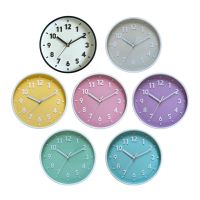 Modern Simple Wall Clock 8 Inch Candy Color Silent for TIME Clocks Ornament