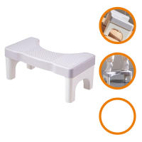 ETEREAUTY Anti-skid Toilet Stool Toilet Stepping Stool Squatting Toilet Stool Stable Home สตูลวางเท้า