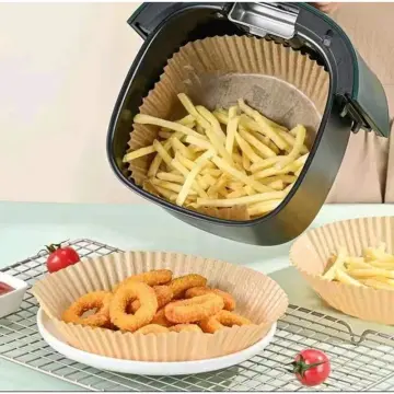 Larger Air Fryer Paper Liners 50PCS Disposable Round Airfryer