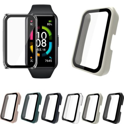 PC Case Screen Protector Glass For Huawei Band 7 8 Pro Full Protective Shell Film For Huawei Honor Band6 Band7 Protective Sleeve Nails  Screws Fastene