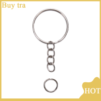 [Buytra] 100pcs 50pcs พวงกุญแจพร้อมห่วงโซ่และ50pcs Open JUMP Rings DIY Key CHAIN