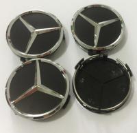 4Pcs/lot 75MM Car Emblem Cover Logo Sticker For Mercedes Benz CLK B C Class W202 W210 W220 Car Styling Wheel Hub Cap Accessories