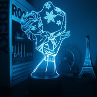 ❂❄  3 d night light snow country aisha stereo hand do place of bedroom the head a bed remote control 16 festival gifts