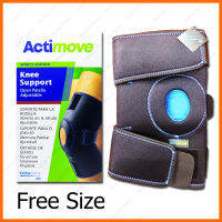 Acti-move Knee Sport Edition Black Free Size อุปกรณ์พยุงหัวเข่า ชนิดเปิดหัวเข่า ปรับความกะชับได้