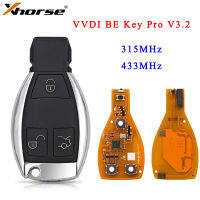 Oibwye บอร์ด XHORSE VDI BE Key Pro,บอร์ดสีเหลือง V3.2 3ปุ่ม315MHz/433MHz พร้อมชิปสำหรับ Benz