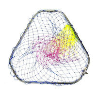 Strong Line 60cm Landing Net of Head Colored Nylon Fishing Net Stainless Steel Ring Fishing Network Turck Net Dipneting X294G