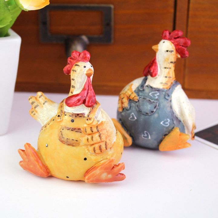funny-cute-chicken-couple-garden-rooster-hens-figurines-ornament-miniature-animal-sculpture-resin-crafts-statue-home-decoration