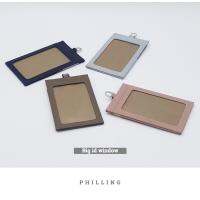 Philling bag Idy-slim ป้ายห้อยคอพนักงาน หนังแท้ สายหนังแท้ทั้งเส้น บางเบา ช่องไอดีใหญ่ เห็นชัด ของขวัญ ของฉลาก บริการเก็บเงินปลายทาง