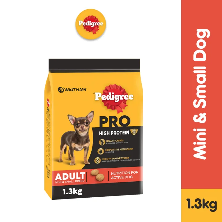 PEDIGREE PRO High Protein Dog Food Dog Dry Food (1Pack), 1.3kg. Dog