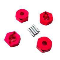 BIA-4Pcs 12Mmอลูมิเนียมล้อHex Nut Pinsไดรฟ์ฮับสำหรับ1/10 HSPรถRC 102042