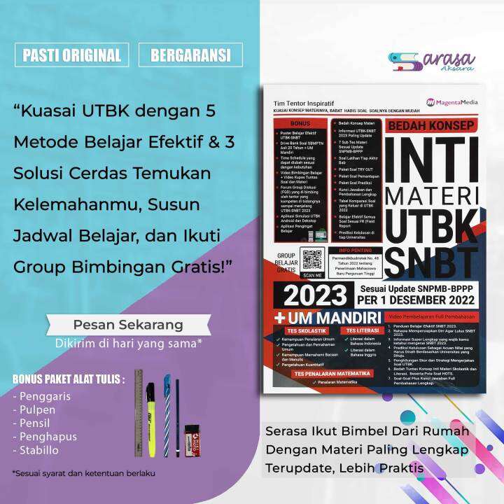 BUKU SNBT BUKU SBMPTN BUKU TPS BEDAH KONSEP INTI MATERI UTBK SNBT 2023 ...