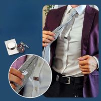 【YD】 Magnetic Invisible Tie Clip Positioning and Fixing Buckle Anti-wrinkle Anti-floating Anti-swing Holder