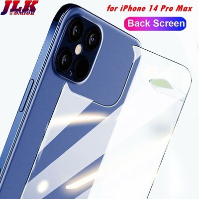 ฟิล์มกระจกนิรภัยกันรอยหน้าจอด้านหลัง 9H สําหรับ iPhone 14/13/12/11 Pro Max XS Max XR X 8 7 Plus