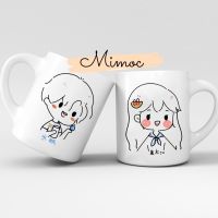 Double Porcelain Cup Love Printed Pictures Of bag cute Boys And Girls &amp;lt; 3 Love Gifts