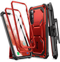 I-Blason Armorbox ออกแบบมาสำหรับ Samsung Galaxy เคส S23 [เฟรมหน้าพิเศษ] เคสซองกันกระแทกมีขาตั้งทนทานทั้งตัวพร้อมตัวป้องกันหน้าจอในตัว