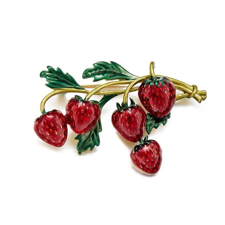 enamel-strawberry-brooches-fruit-cute-flower-strawberry-girl-brooch-enamel-silk-scarf-buckle-clothing-diy-hat-bag-accessories