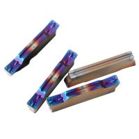 Tungsten Carbide CNC Cutting Tools Blue Coating Grooving and Parting Insert MGMN TDC ZCFD for Stainless Steel Machining