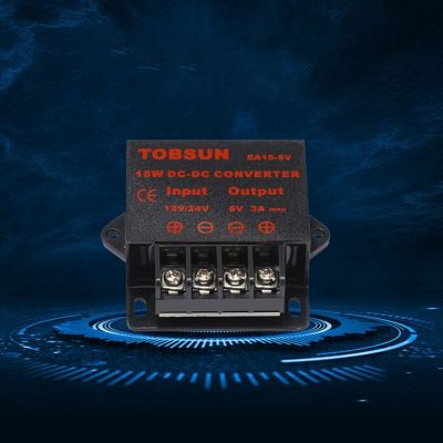 ♦ Car 24V to 5V 3A 5A 10A 15A DC Dedicated for LED 12V/24V DC Converter Regulator to 5V 10A 15AMP Step Down Reducer