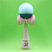 Rubber 7030 Split Kendama, 4 colors Optional,with Spinner Bead,Bigger Traditional Ken,made from Beech wood,18CM Rubber Kendama