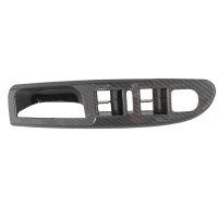 Carbon Fiber Car Master Window Switch Panel Trim Bezel Cover for Passat B6 4-Doors 2006 2007 2008 2009 2010 3C1867171B