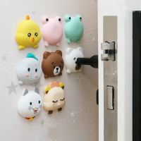 3D Cartoon Soft Silicone Door Handle Stoppers Anti-collision Self-adhesive Pad/Table Corner Soft Rubber Safety Child Cushion/Protection Furniture Bumpers Buffer