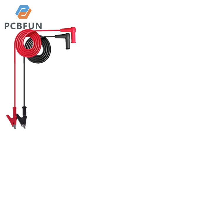 pcbfun-มัลติมิเตอร์4มม-เส้นตัวหนีบปากจระเข้ยาว20a-เส้น90ซม