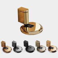 Mechanical Self-Locking Metal Door Stopper with Sticker and Screw Fix - Height Adjustable Self-Locking and Strong Hold Decorative Door Stops