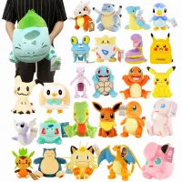 ชาร์เมนเดอร์สควอริเทิลตุ๊กตาโปเกมอนอะนิเมะ47สไตล์ตุ๊กตาปิ๊กกาจู Bulbasaur ยัดของเล่นสัตว์ Peluche ของขวัญตุ๊กตาโปเกมอนสำหรับเด็ก