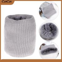 CUCU Fashion Bandanas Winter Warm Collar Thick Neck Warmers Women Scarf Knitted Ring