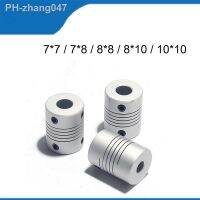 D19xL25 7MM 8MM 10MM 4PCS High Quality Aluminium Flexible Jaw Shaft Coupling For Stepper Motor Shaft Couplings 3D Printer