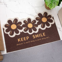 Spot parcel post Small Flower INS Wind Pvc Loop Floor Mat Household Entrance Entrance Foot Mat Thickened Non-Slip Easy Care Car Mat Foot Mat